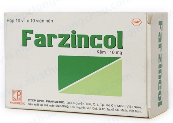 Farzincol 10Mg H/100 viên (Bổ Sung Kẽm)