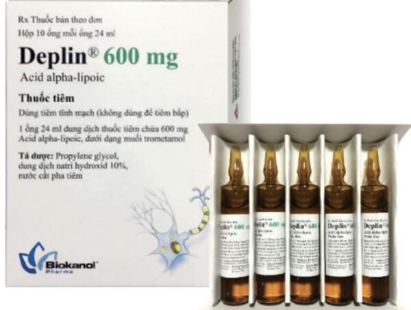 Deplin 600mg Inj H/ 10 óng 24ml