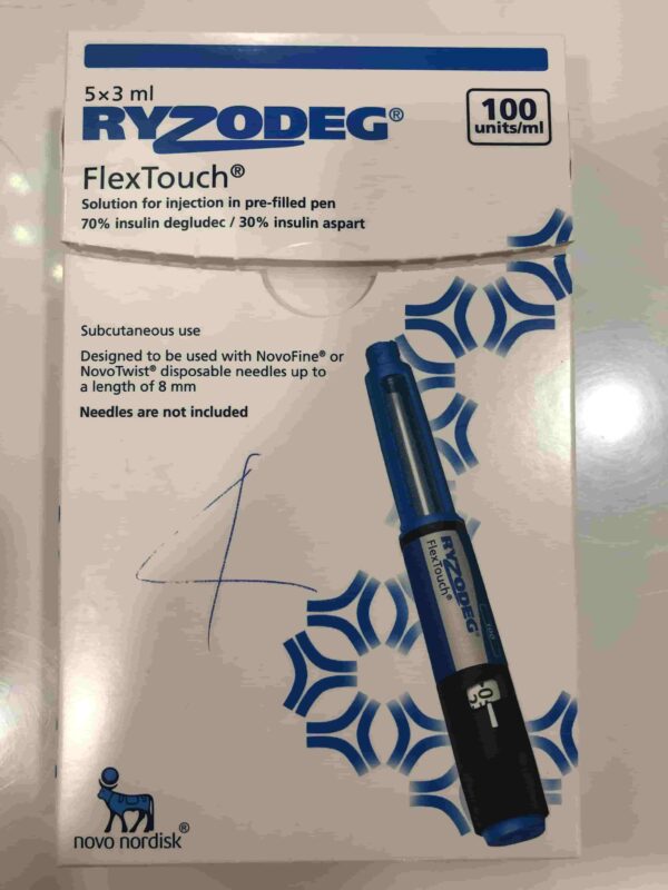 RYZODEG FLEXTOUCH 100U/ML H/5 Bút tiêm tiểu đường