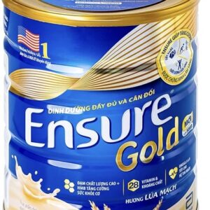 Sữa bột Ensure Gold Abbott hương lúa mạch H/850 g ( Tốt cho tim mạch)
