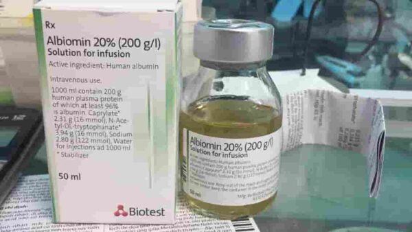 Albiomin (Human Albumin 20% 50ml Biotest) Đức
