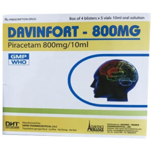 Davinfort 800mg H/20 ống uống (Piracetam 800 mg)
