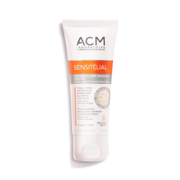 Sensitelial Light tint Mineral Cream SPF 50+ 40ml (Kem chống nắng che khuyết điểm cho da nhạy cảm)