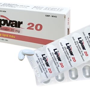 Lipvar 20mg H/30 viên (rối loạn lipid máu)