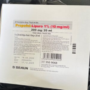 Propofol-Lipuro 1% (10mg/ml) 20 ml H/5 lo