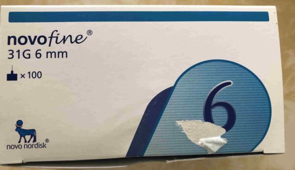 Novofine 31g x 6 mm B100 H/ 100 kim (đầu kim bánh ú cho bút tiêm tiểu đường