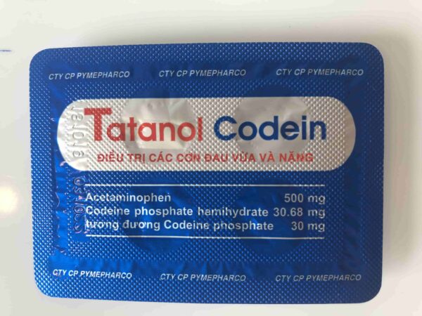 Tatanol Codein H/80 viên ( điều trị các cơn đau vừa và nặng)