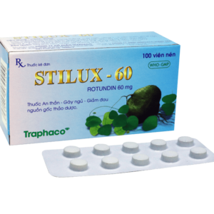 STILUX–60 H/100 viên (Rotundin 60 mgTHUỐC AN THẦN - GÂY NGỦ - GIẢM ĐAU NGUỒN GỐC THẢO DƯỢC