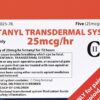 Fentanyl Miếng dán 50 mm Hộp 5 miếng