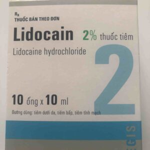 Lidocain 2%  200mg/10 ml Hungary Egis H/10 ống