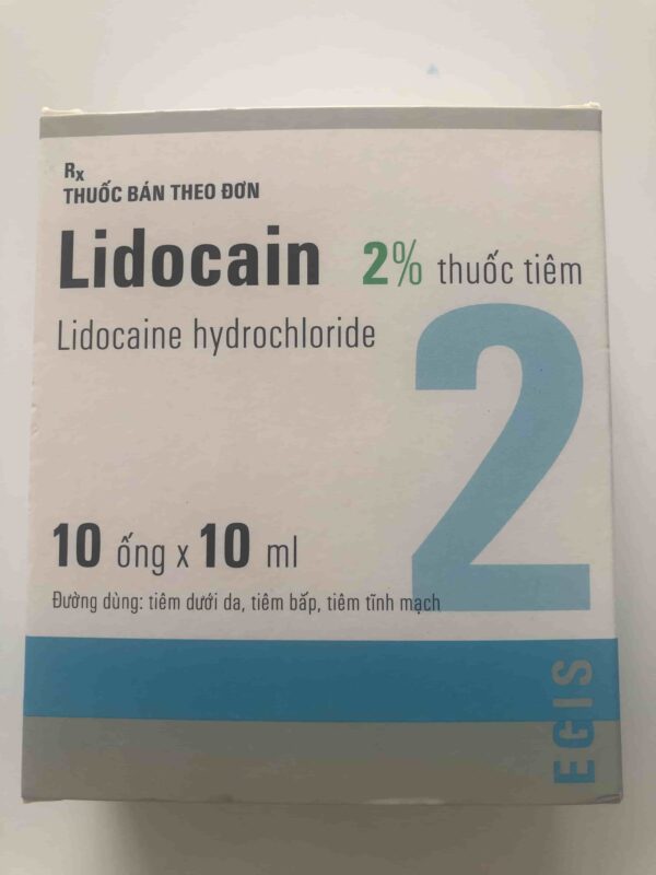 Lidocain 2%  200mg/10 ml Hungary Egis H/10 ống