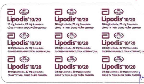 Lipodis 10/20 mg H/30 viên