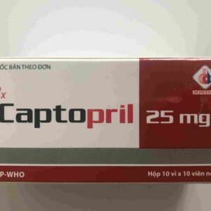 Captopril 25mg Domesco H/100 viên