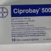 CIPROBAY Tab 500MG H/10 viên