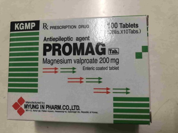 Thuốc trị động kinh Promag 200mg hộp 100 viên