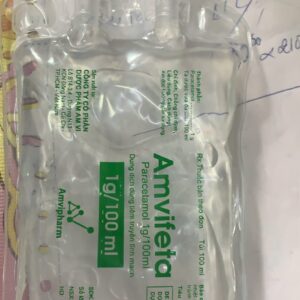 DUNG DỊCH TIÊM TRUYỀN PARACETAMOL AMVI 1000MG THÙNG/48 TÚI