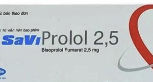 Savi prolol 2,5 ( Bisoprolol Savi) H/30 viên (kiểm soát tăng huyết áp và đau thắt ngực)