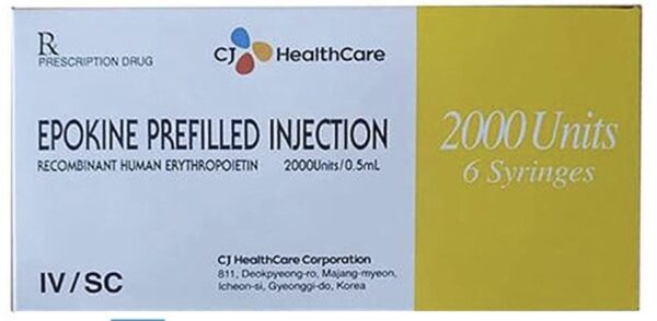 Epokine inj.2000IU H/6 BƠM TIÊM ( ĐIỀU TRỊ THIẾU MÁU DO SUY THẬN MẠN)