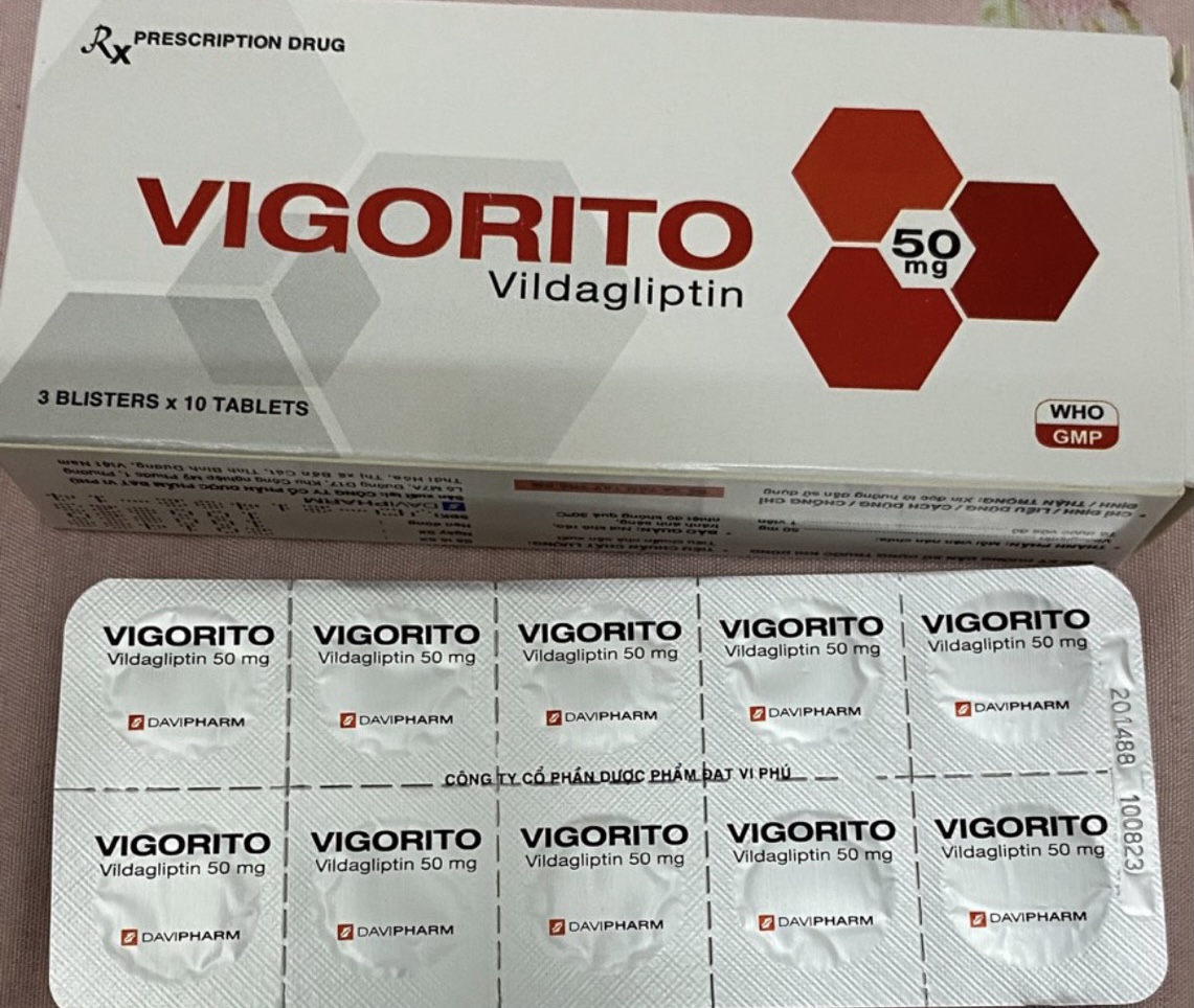 Vigorito 50Mg H/30 viên ( điều trị đái tháo đường)