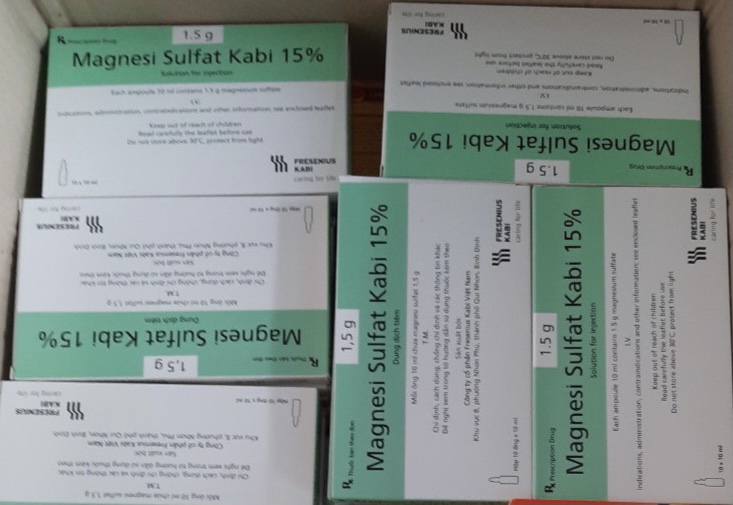 Magnesi Sulfat Kabi 15% H/10 ống 10ml ( Trị Loạn Nhịp tim)