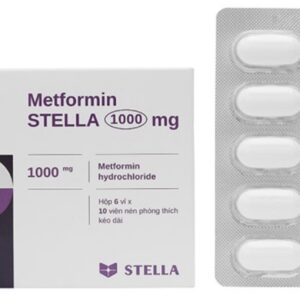 Metformin stella 1000mg hộp 60 viên