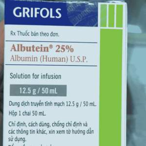 Albutein 25% 50 ml 12.5G/ 50ml Grifols Human Albumin Mỹ chống sốc