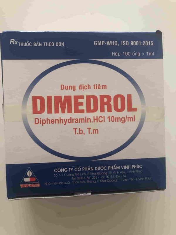 Dimedrol 10mg/1ml H/100 ống 1 ml