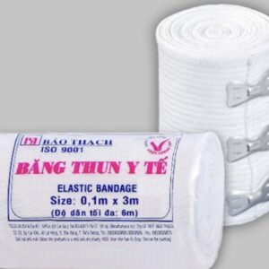 BĂNG THUN Y TẾ BẢO THẠCH 3 móc (1 cuộn) Băng chun)
