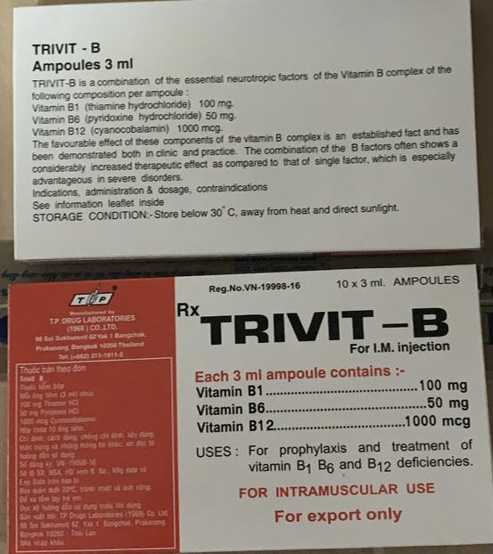 Trivit B Inj H/10 ống 3 ml