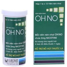 OHNO hộp 12 viên (Viên nhai hỗ trợ bỏ thuốc lá)