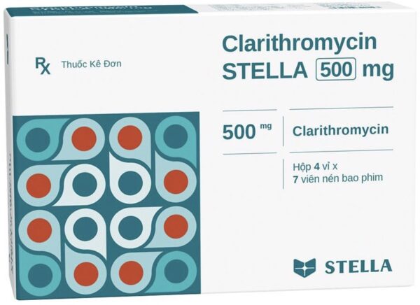 CLARITHROMYCIN STELLA 500 MG H/28 viên