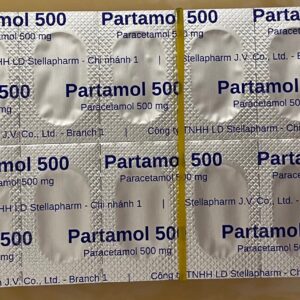Partamol 500mg H/100 viên (Paracetamol)