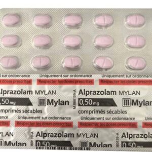 Alprazolam Mylan 0.5mg  H/30 viên- Thuốc điều trị hội chứng hoảng sợ, lo âu