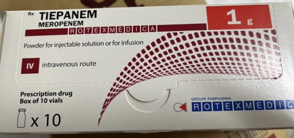 Tiepanem 1g H/10 ống ( Meropenem 1g)