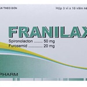 Franilax 50/20mg H/30 viên ( thuốc trị tăng huyết áp)