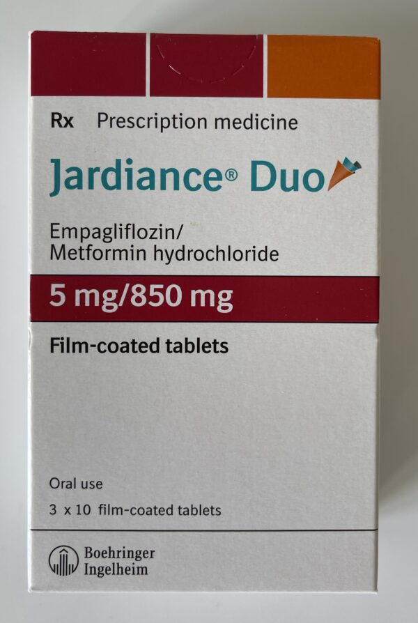 JARDIANCE DUO 5MG/850MG H/30 VIÊN ( THUỐC TRỊ TIỂU ĐƯỜNG)