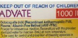 Advate 1.000IU 2ml H/1 bộ