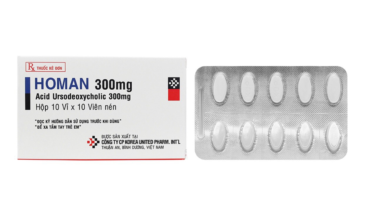 Homan 300mg hộp 100 viên ( hỗ trợ điều trị xơ gan ứ mật)