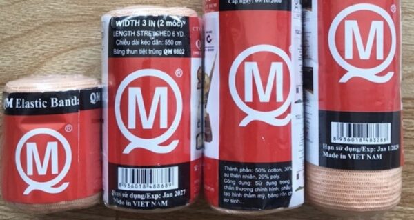 ￼Băng thun 2 móc Quang Mậu ( Băng thun nhỏ) H/12 cuộn)