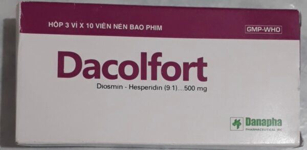 Dacolfort H/30 viên (trợ tĩnh mạch và bảo vệ mạch máu)