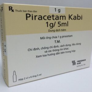 Piracetam Kabi 1g/5 ml H/12  lọ 5ml