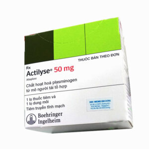 ACTILYSE 50MG Inj H/1 lọ ( đột quỵ cấp do thiếu máu cục bộ.)
