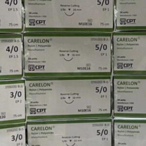 CHỈ PHẪU THUẬT KHÔNG TIÊU Carelon (Nylon) số 5/0 H/1 tép