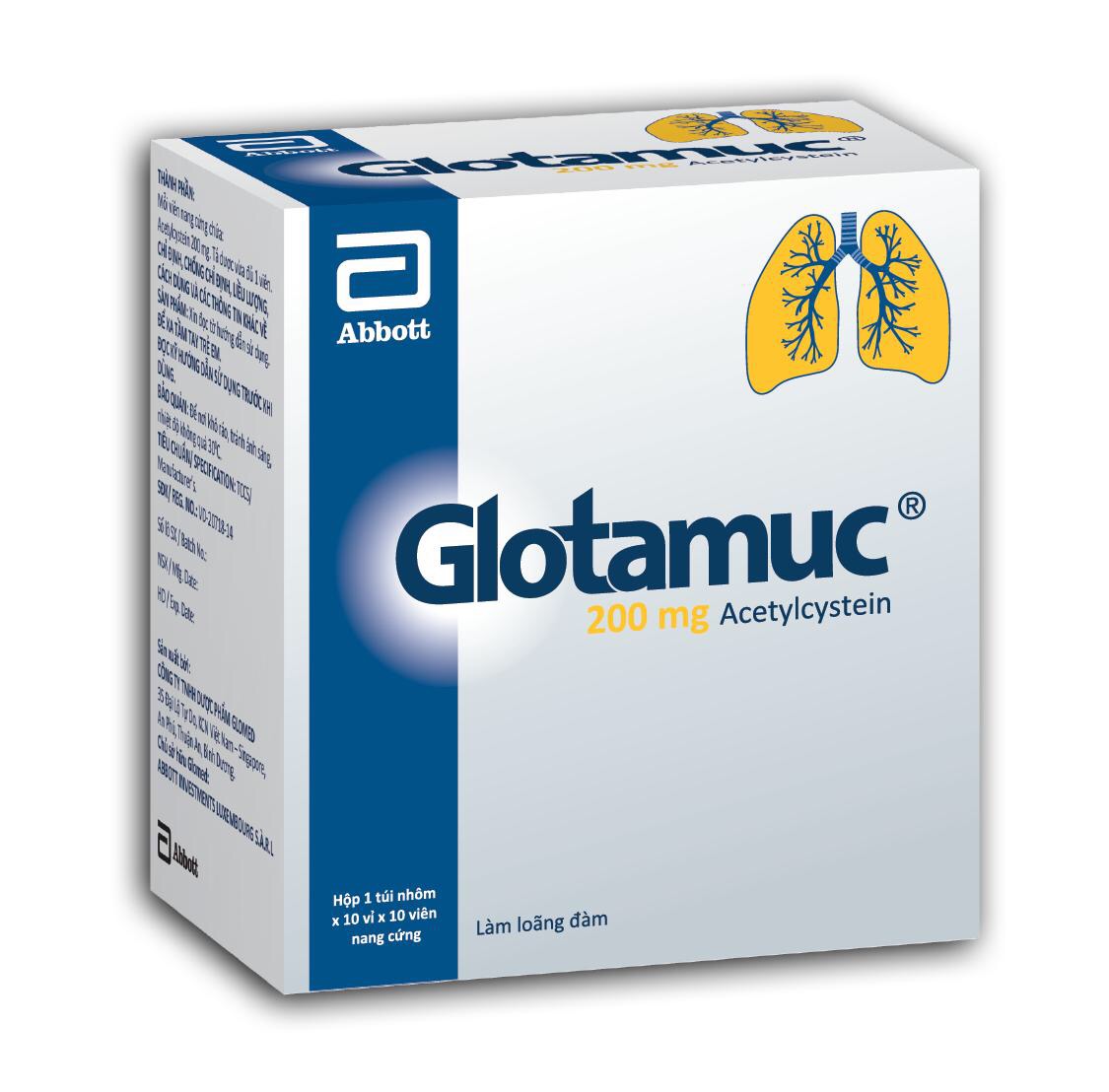 Glotamuc 200mg H/100 viên