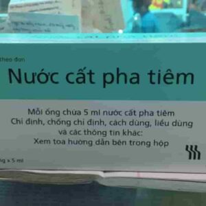 Nước cất pha tiêm hộp 50 ống 5 ml