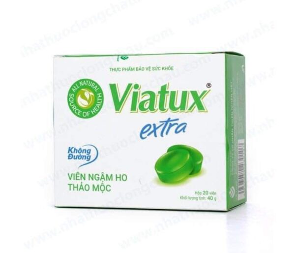Viên Ngậm Ho Thảo Mộc Viatux Extra H/20 Viên