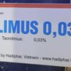 Sovalimus 0.03% H/1 type 10g ( TRỊ CHÀM)