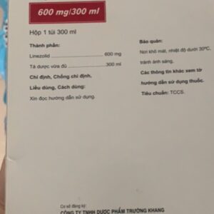Linezolid 600 truyền H/1 túi 300 ml