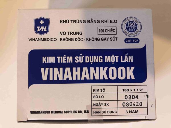 KIM TIÊM 18G H/100 CÂY (đầu kim rút thuốc)