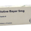 Thuốc BIOTINE 5MG điều trị chứng viêm da H20 viên